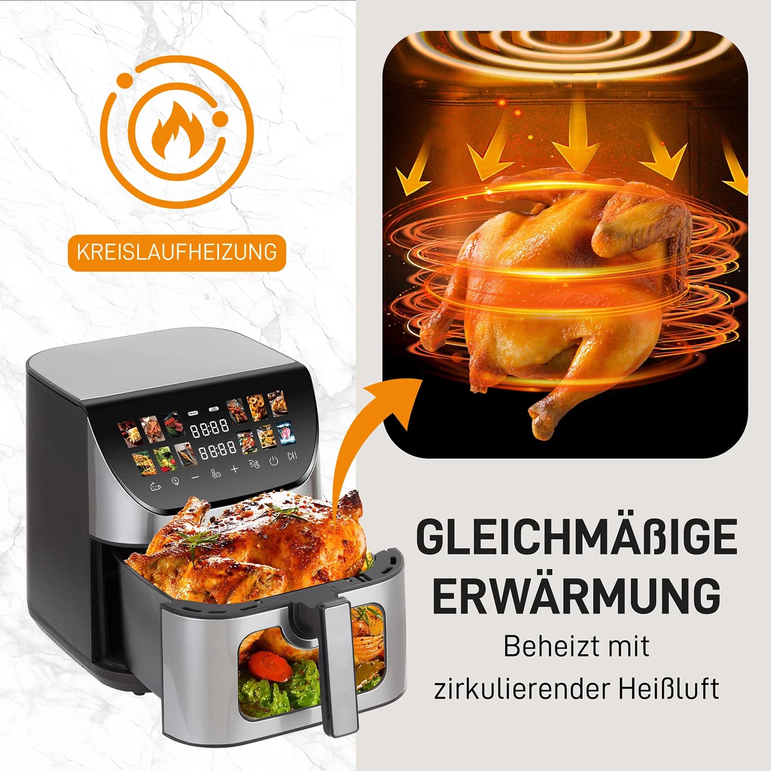 Frytkownica beztłuszczowa 8,5L z sterowaniem dotykowym - 7