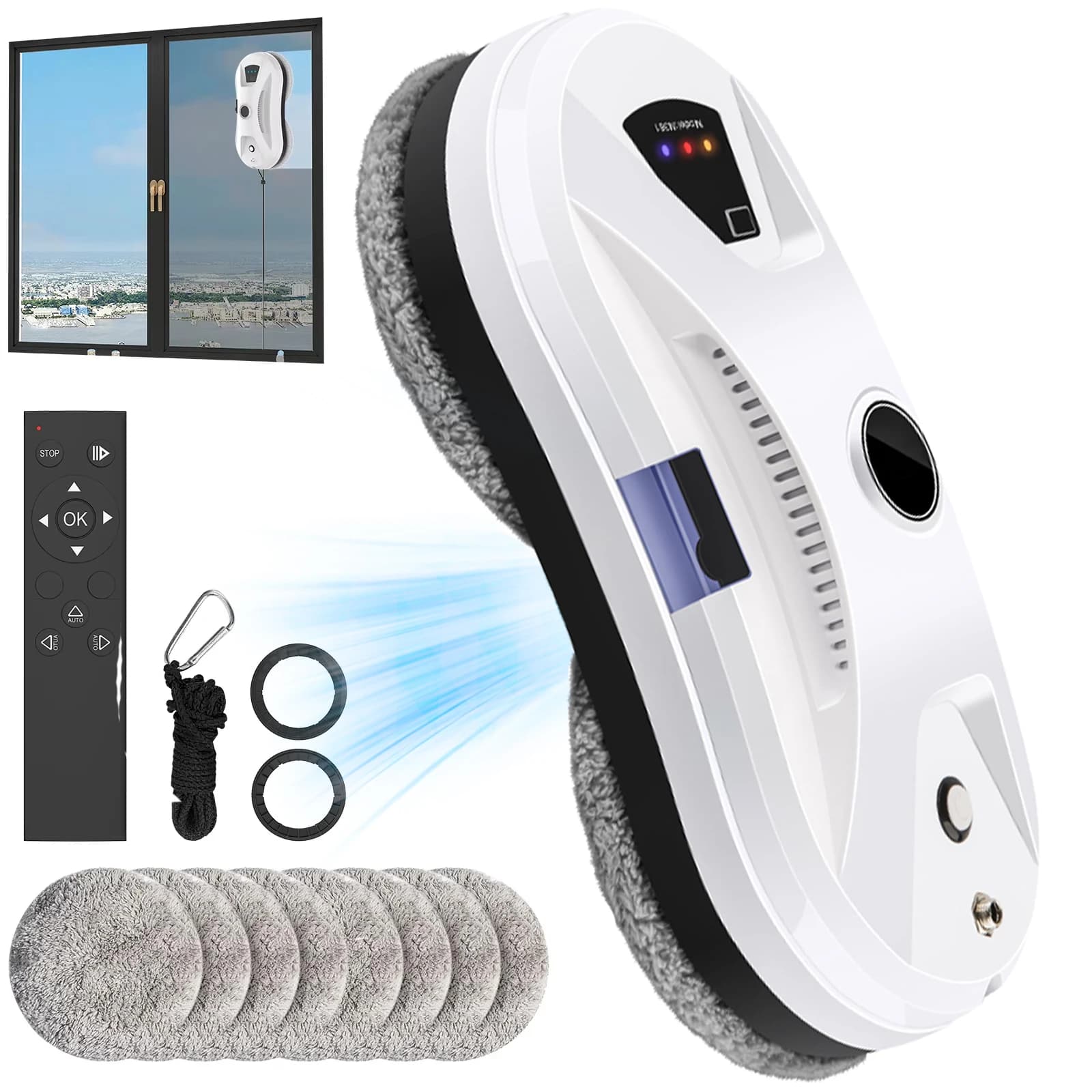 Robot czyszczący okna 5600pa z pilotem