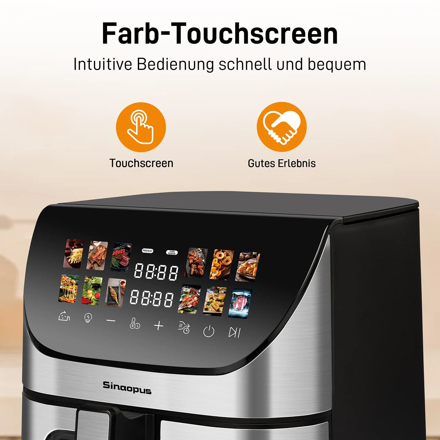 Frytkownica beztłuszczowa 8,5L z sterowaniem dotykowym - 5