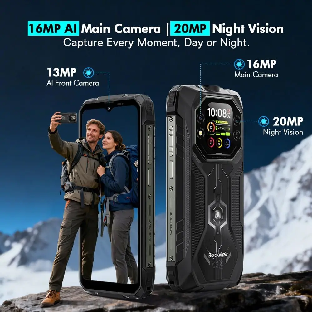 Blackview Rock 1 Android 16 | 24GB RAM, 256GB/2TB - 3