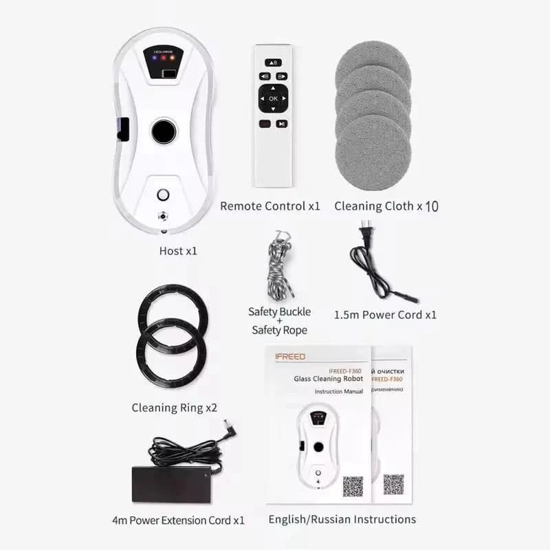 Robot czyszczący okna 5600pa z pilotem - 6