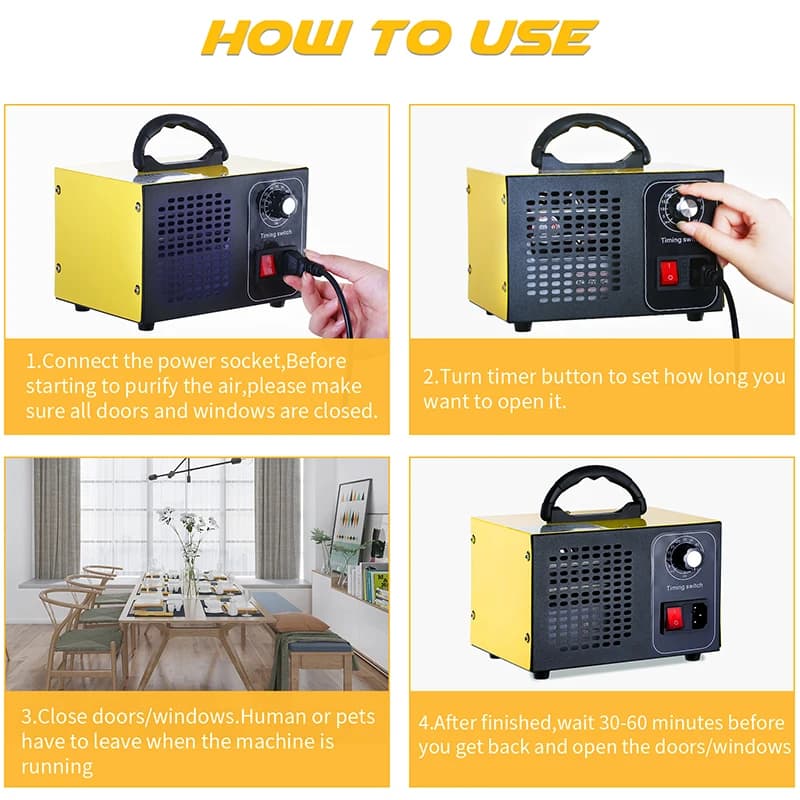 Ozonator 220V 60g oczyszczacz powietrza - 4