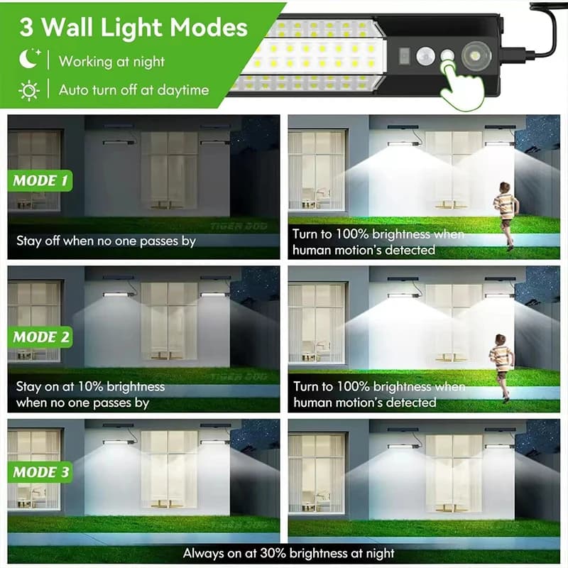 Lampa solarna LED z czujnikiem ruchu - 4