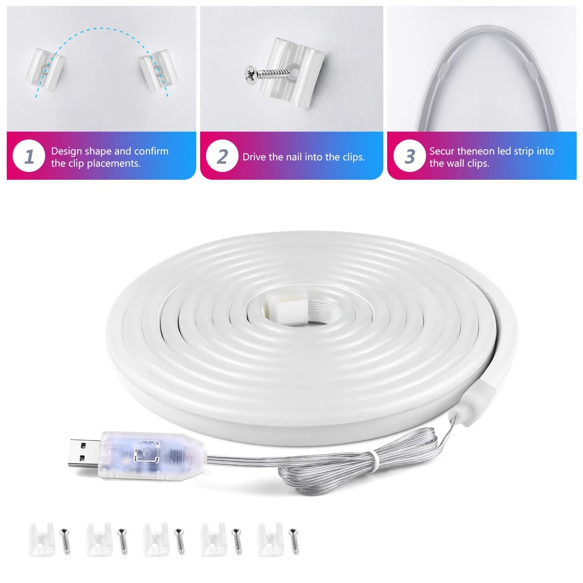 Taśma LED Neon RGBIC z aplikacją - 7