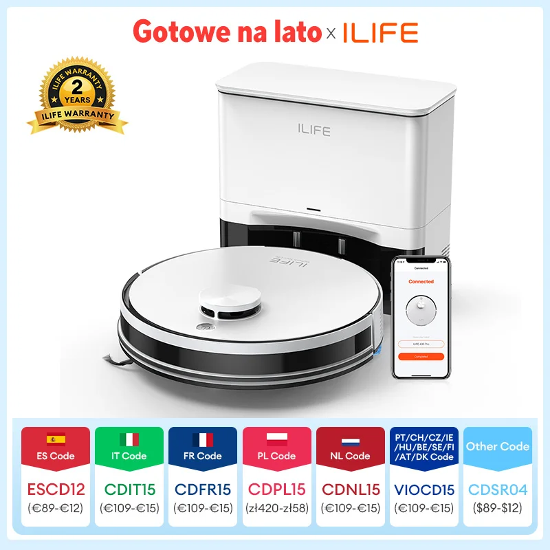 iLife A30 Pro - robot odkurzający i mopujący