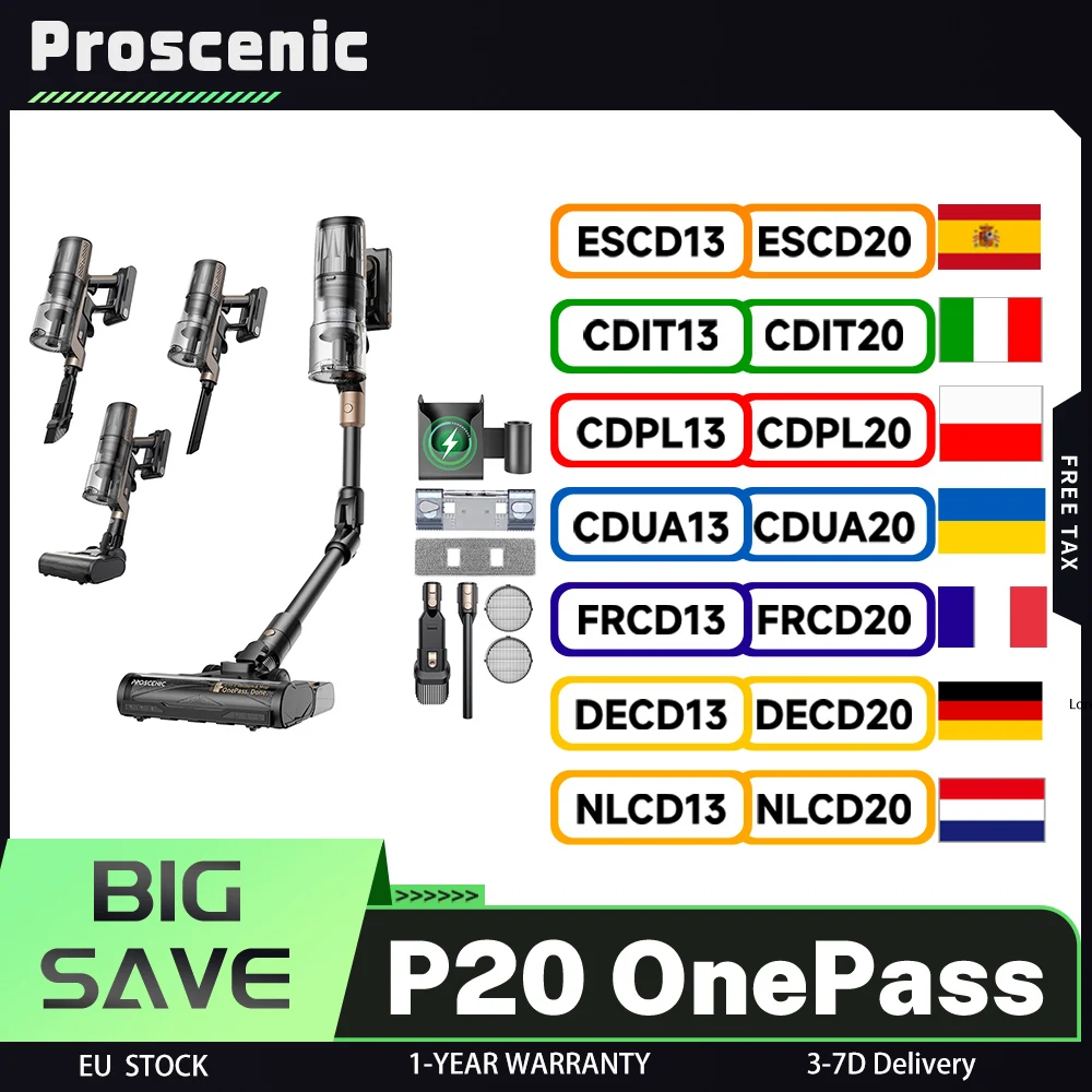 Odkurzacz bezprzewodowy Proscenic P20