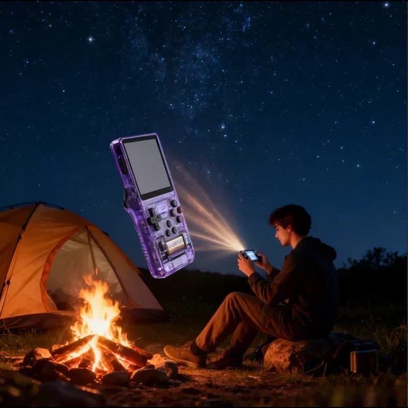 Nowa konsola do gier retro R36S, przenośny odtwarzacz wideo z ekranem IPS 3,5 cala, 128 GB, ponad 20000 gier, prezent dla chłopca - 6