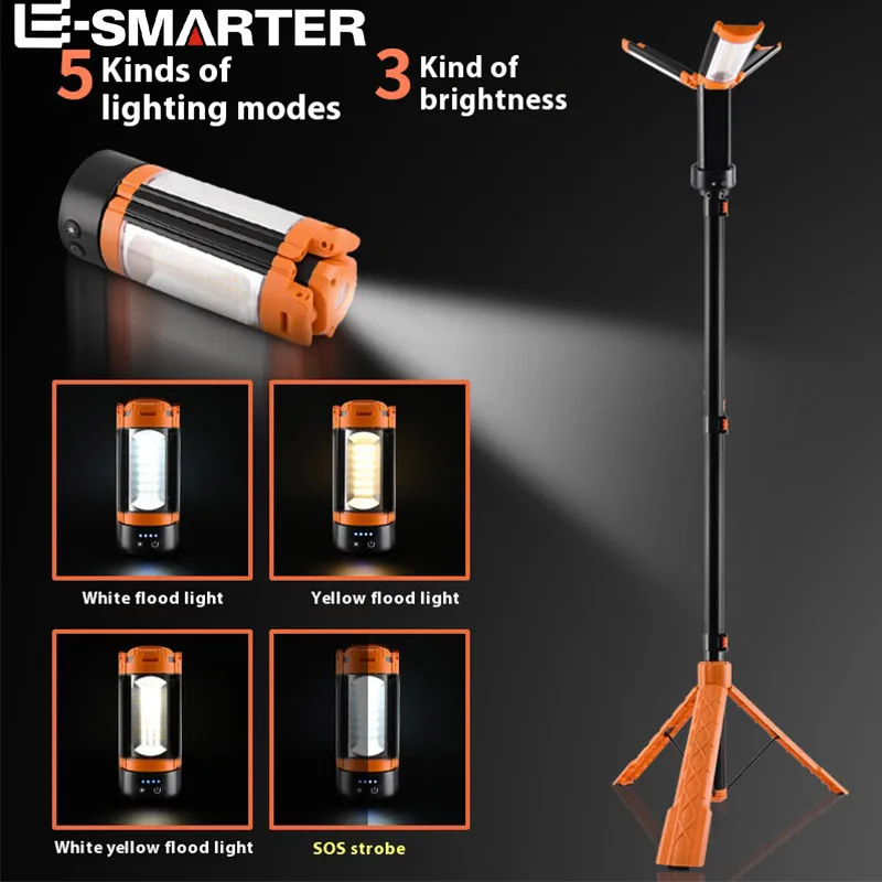 Lampa robocza LED 164-54 cm z magnesem na 18650 - 3