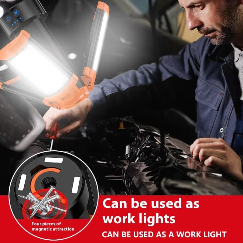 Lampa robocza LED 164-54 cm z magnesem na 18650 - 4