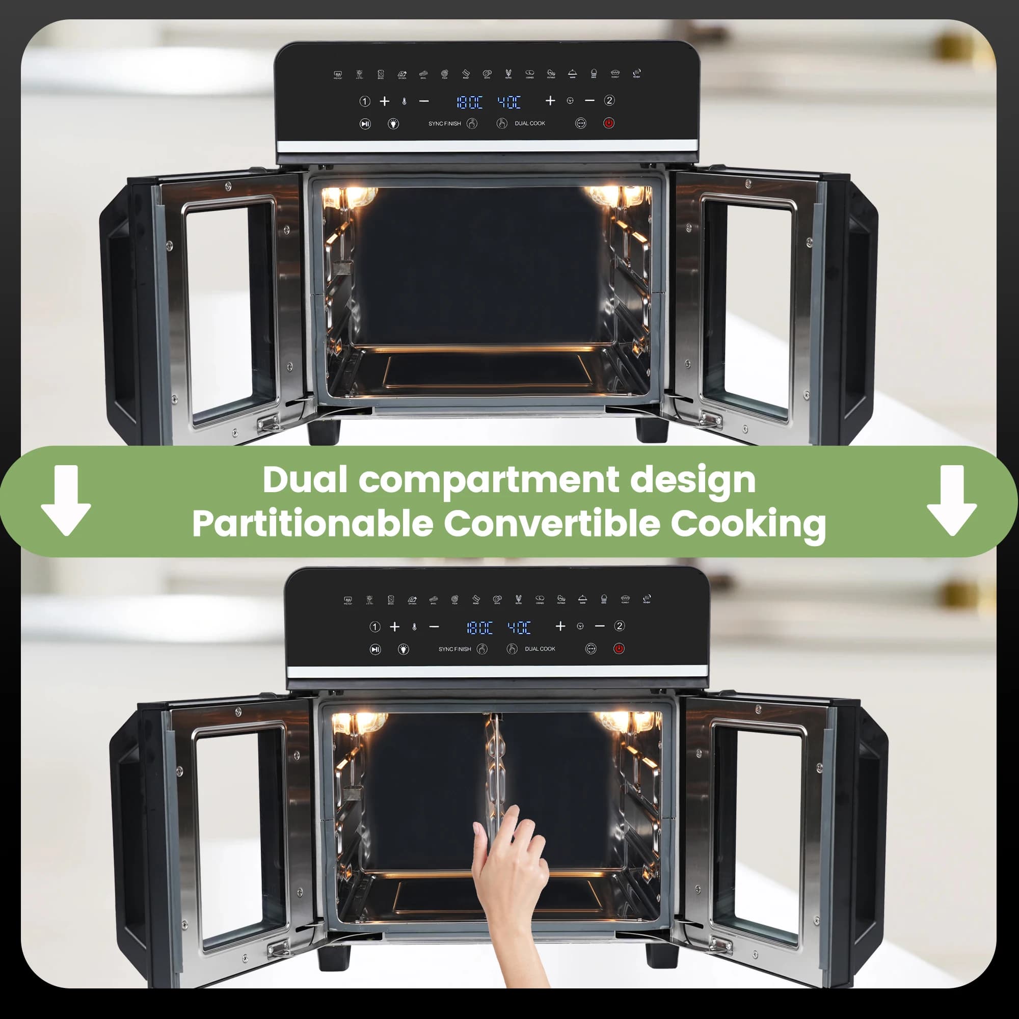 Frytkownica na gorące powietrze 23L XXL - 6