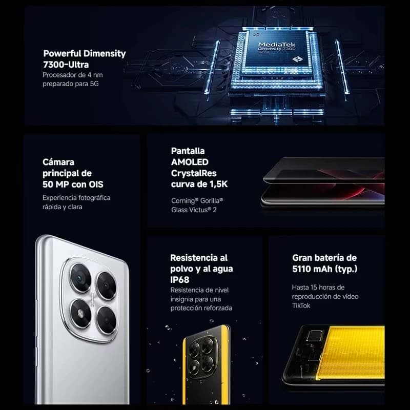 POCO X7 Globalny Smartfon 6.67" AMOLED - 4