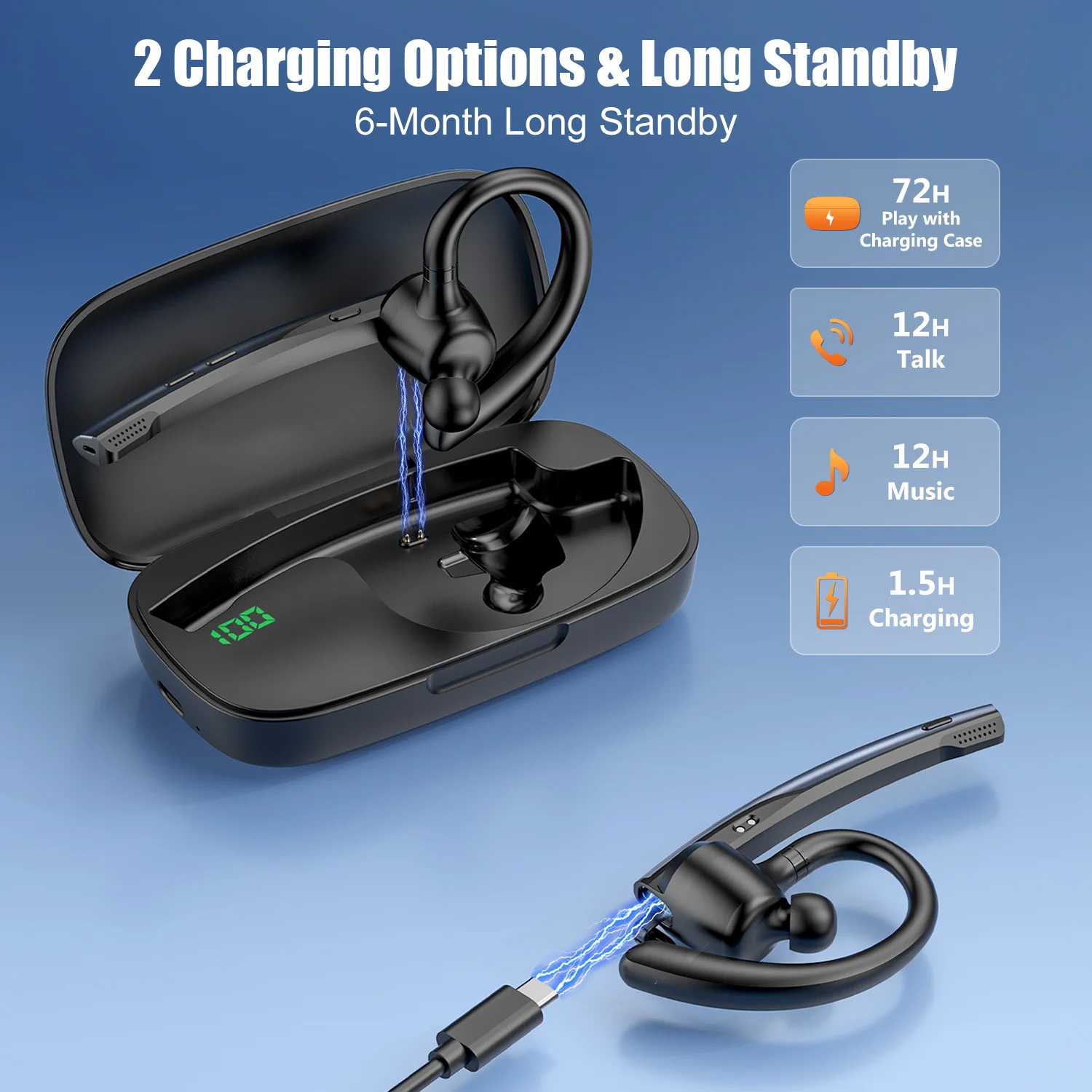 Słuchawki Bluetooth New Bee M54 do auta - 5