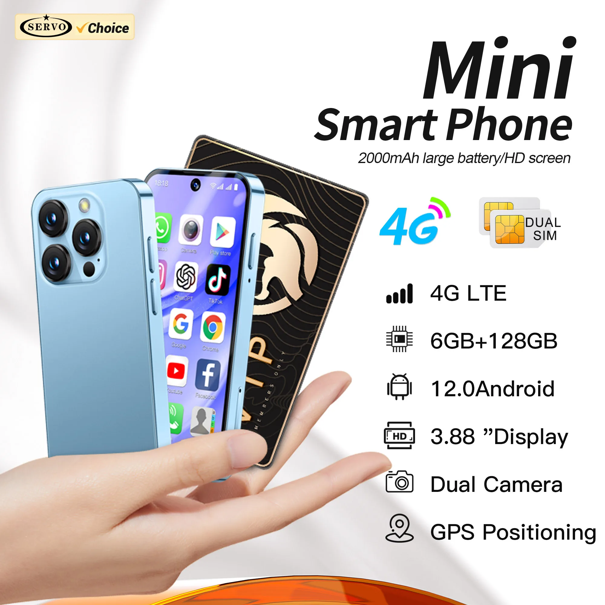 SERVO 19PRO 4G Mini Smartfon Android 12