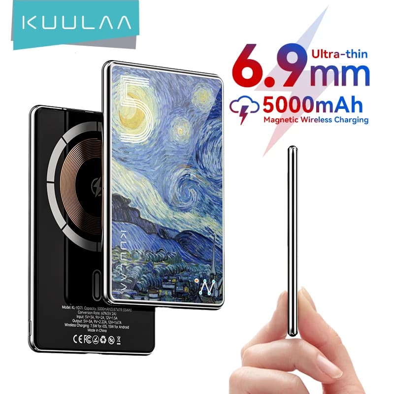 Magnetyczny power bank 5000mAh z ładowaniem 20W