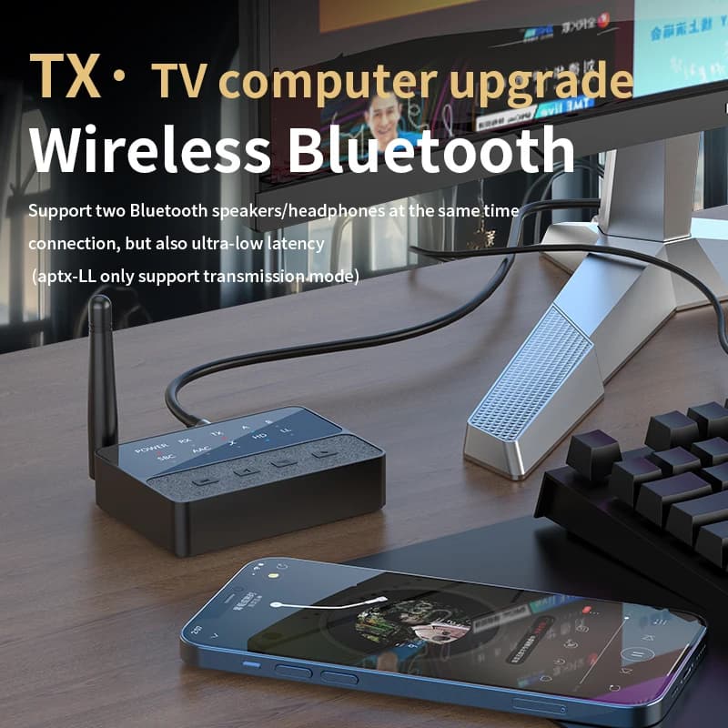 Odbiornik nadajnik Bluetooth 5.3 aptX HD - 6