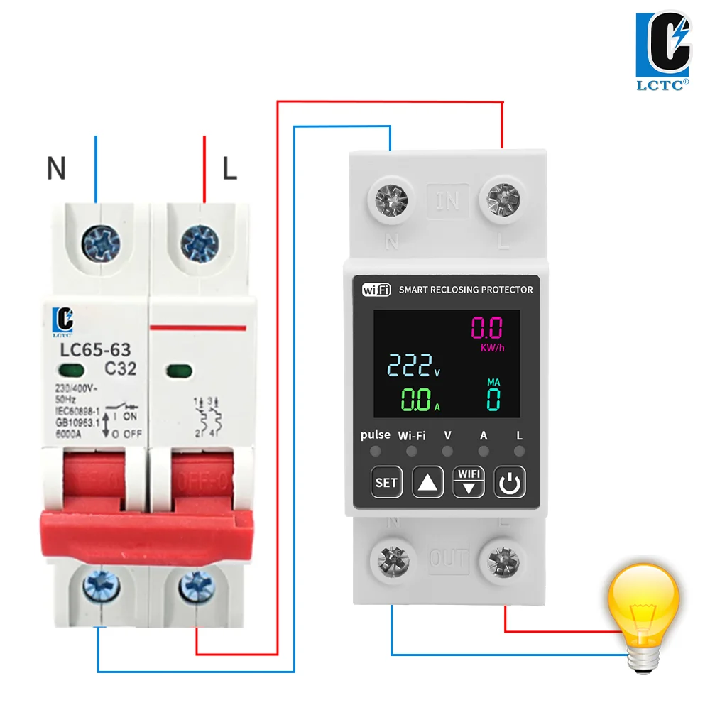 Inteligentny miernik energii WiFi Tuya - 4