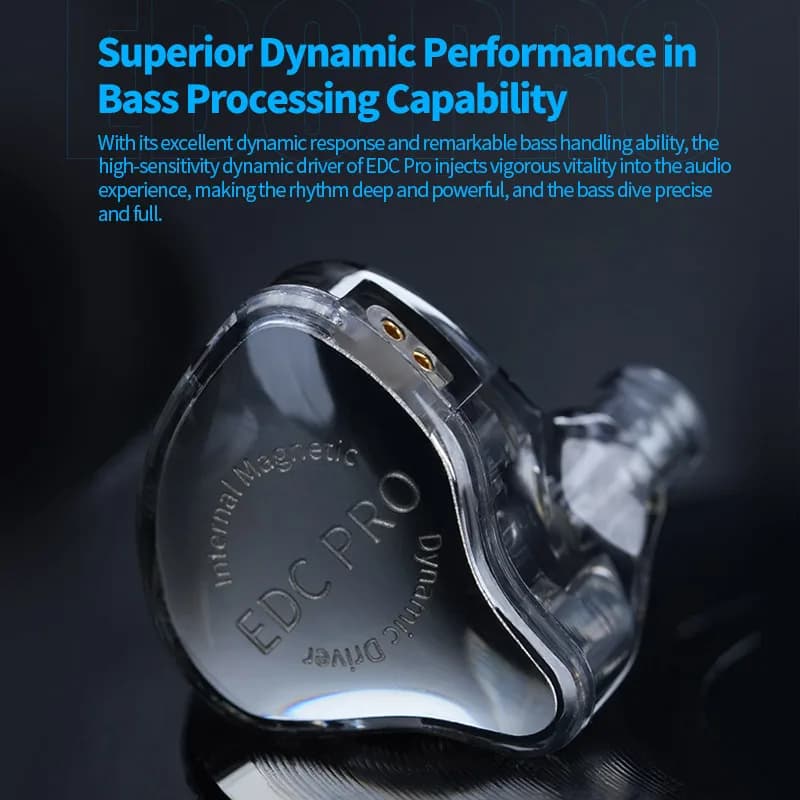 Słuchawki douszne KZ EDC Pro z kablem - 4