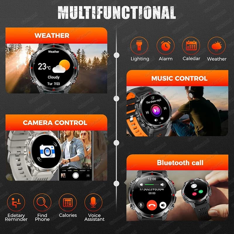 Smartwatch z GPS, AMOLED i NFC - 7