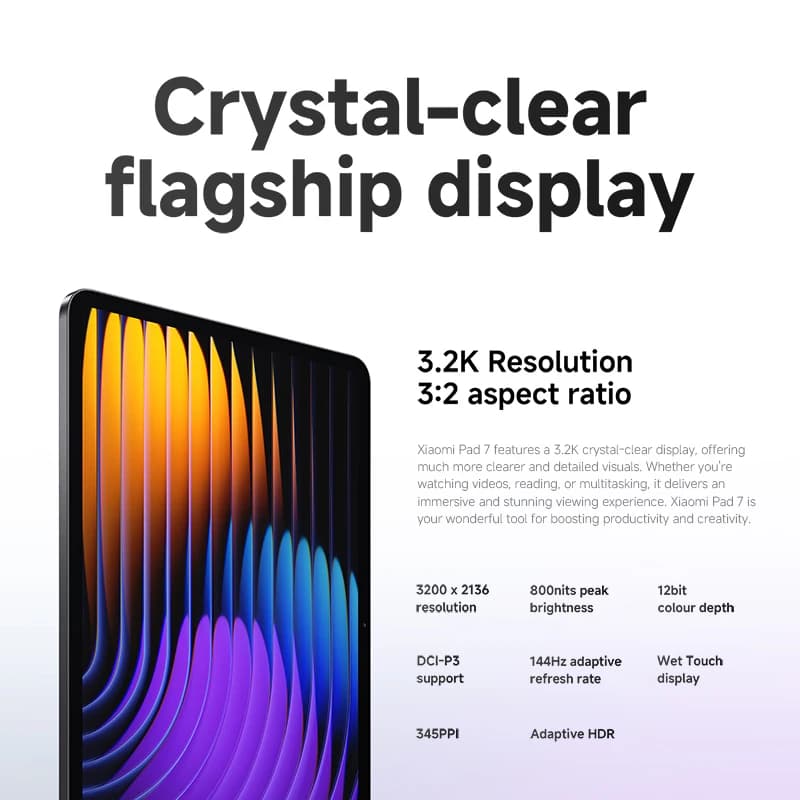 Xiaomi Pad 7 Global Version Mi Tablet Snapdragon 7+ Gen 3 11.2-calowy wyświetlacz 3.2K 144Hz Adreno GPU Ładowanie Turbo 45W 8850mAh - 4