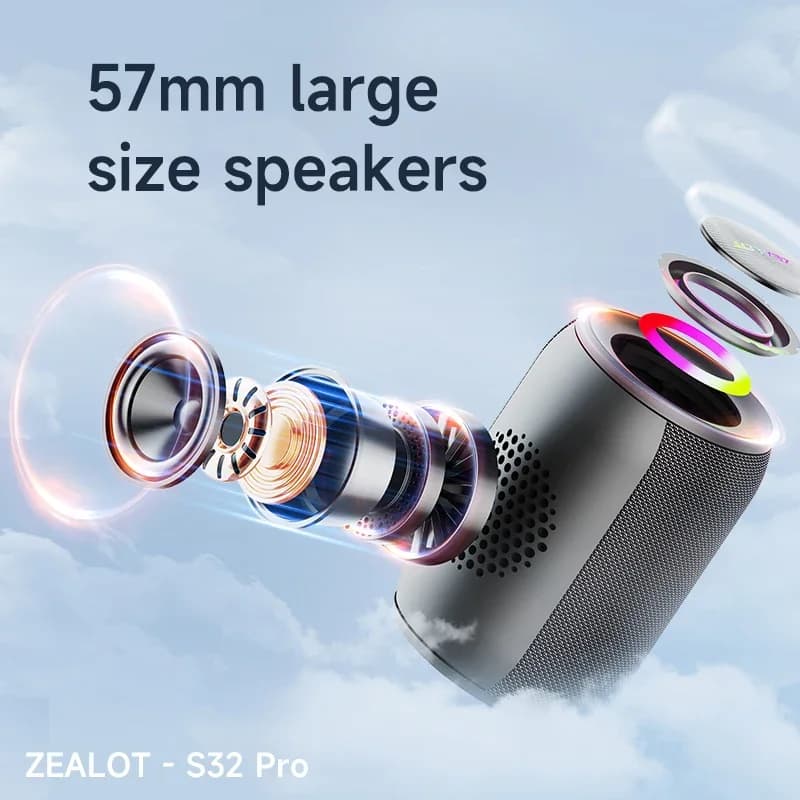 Zealot S32 Pro – głośnik Bluetooth IPX6 - 3