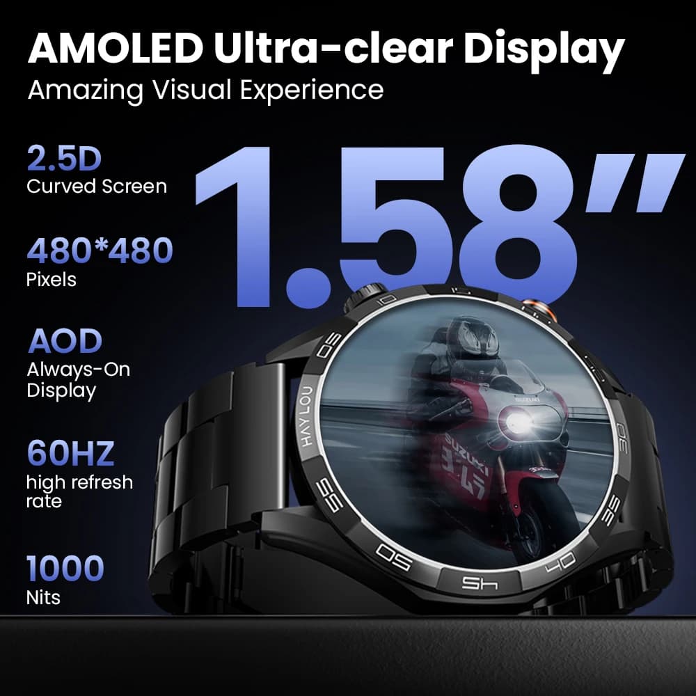 HAYLOU Solar 5 smartwatch AMOLED 1,58" - 4