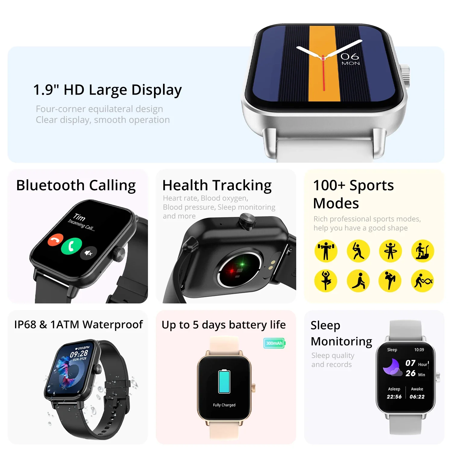 Smartwatch COLMI P81 1,9" ekran AMOLED - 3