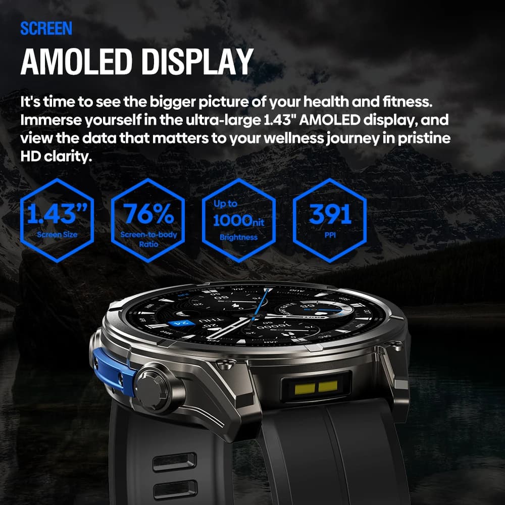 Smartwatch Zeblaze VIBE 8 AMOLED z latarką - 3