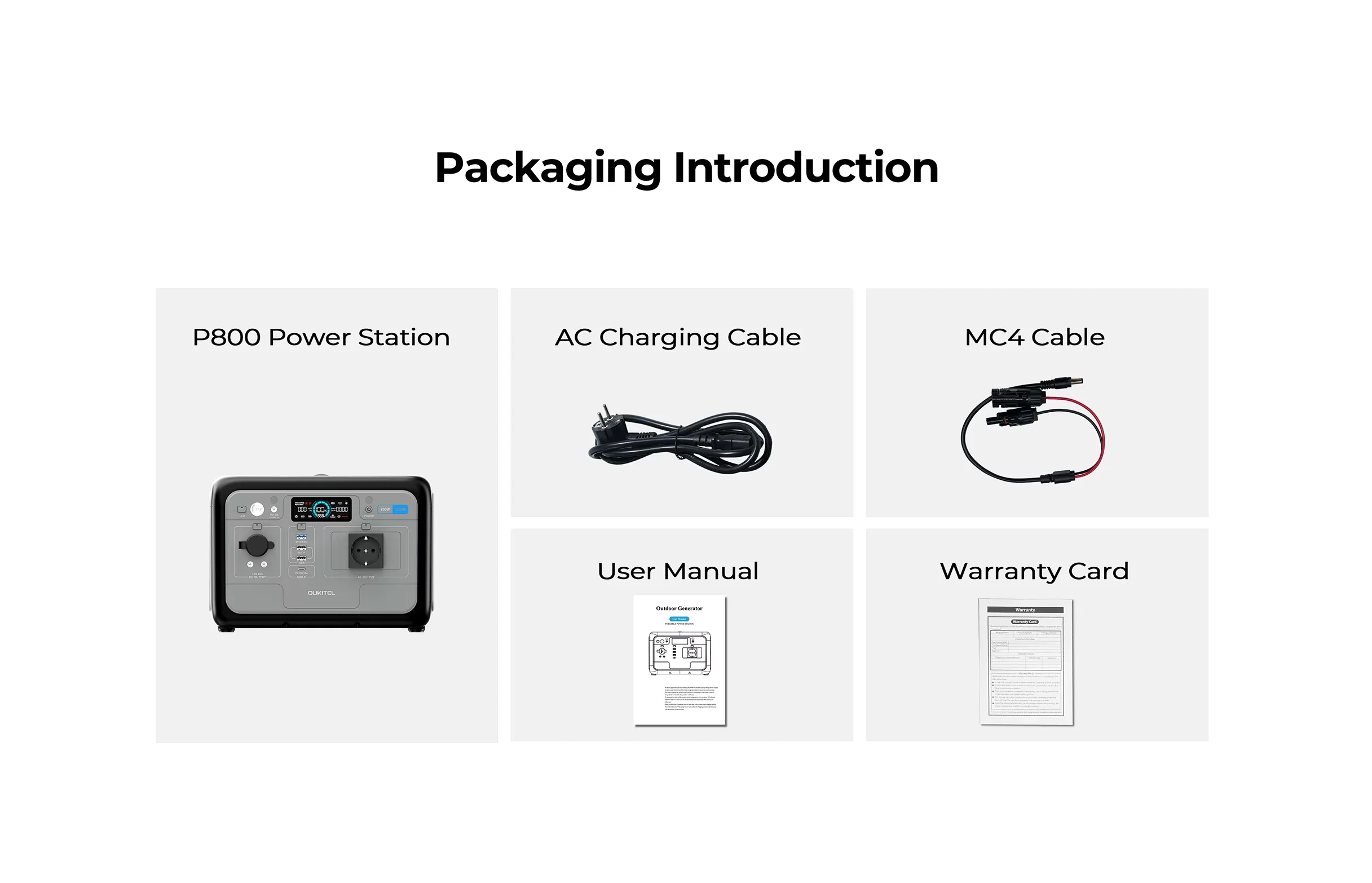 Stacja zasilania OUKITEL P800E 800W z baterią LiFePO4 - 6