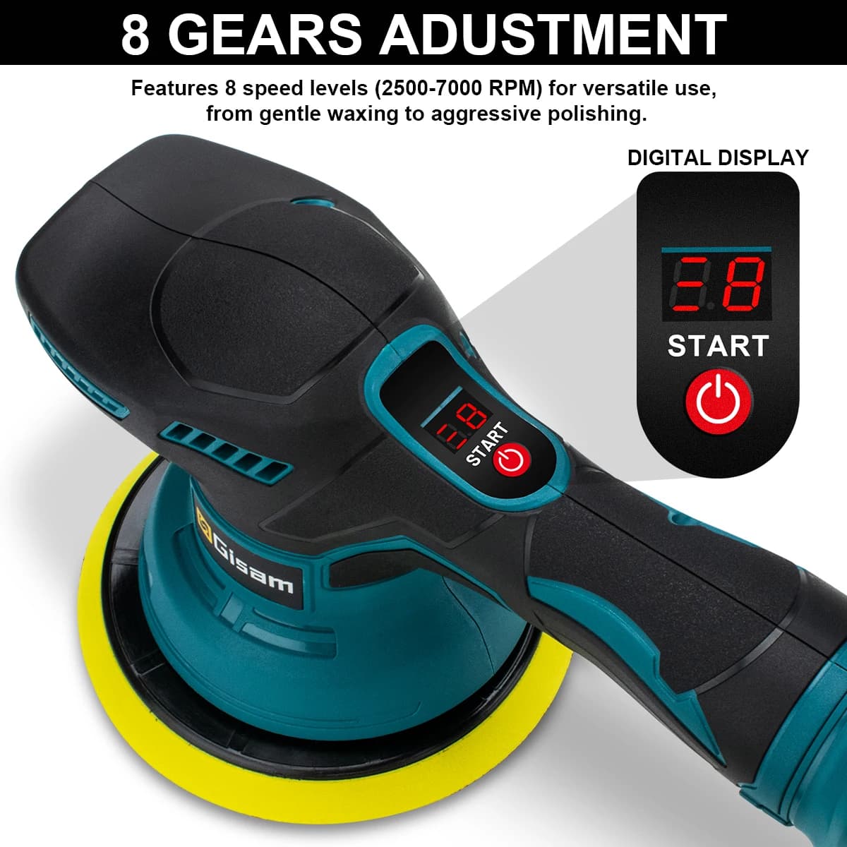 Polerka samochodowa bezprzewodowa 8 biegów - 4