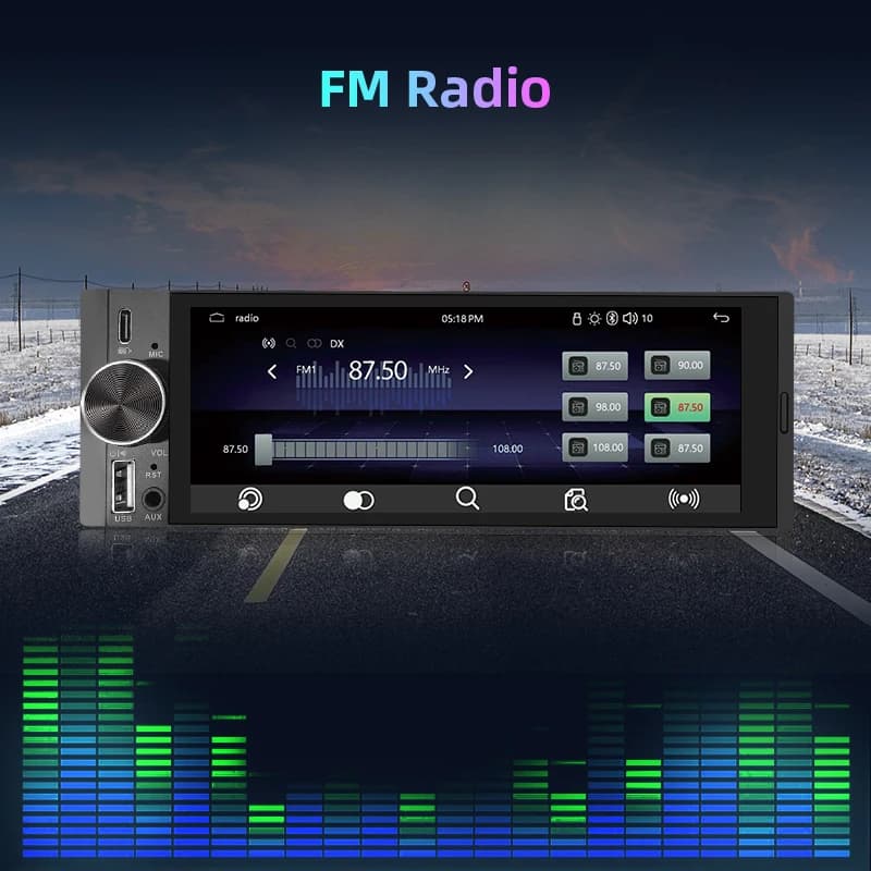 Autoradio Junsun 1 Din 6.86" CarPlay Android Auto - 7