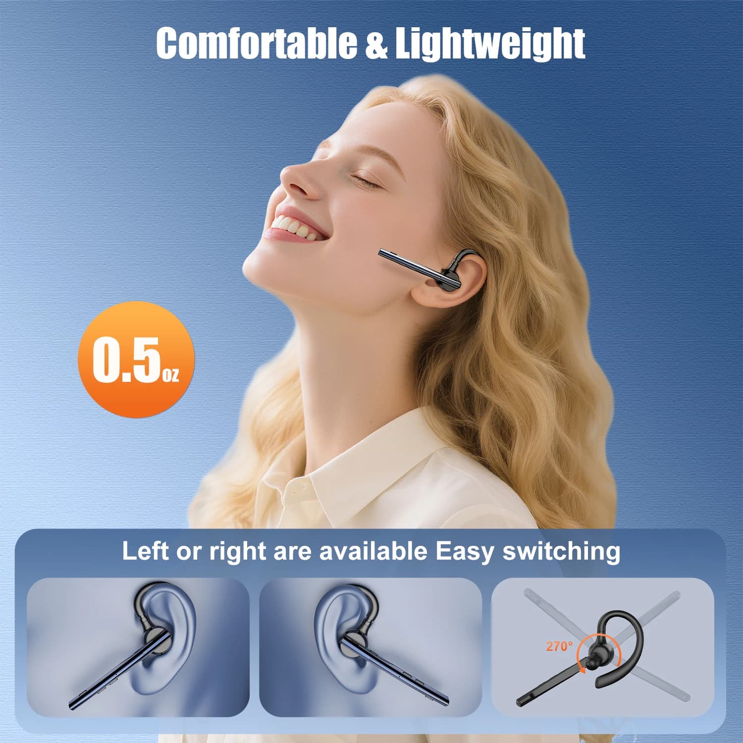 Słuchawki Bluetooth New Bee M54 bezprzewodowe - 4