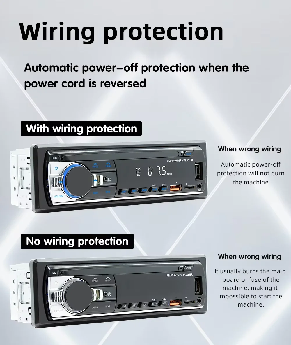 Radio samochodowe JSD-530 Bluetooth MP3 USB - 5