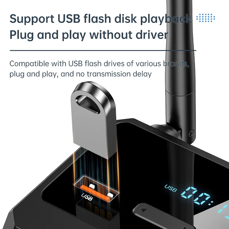 Odbiornik Bluetooth 5.3 z wejściem AUX i RCA - 5
