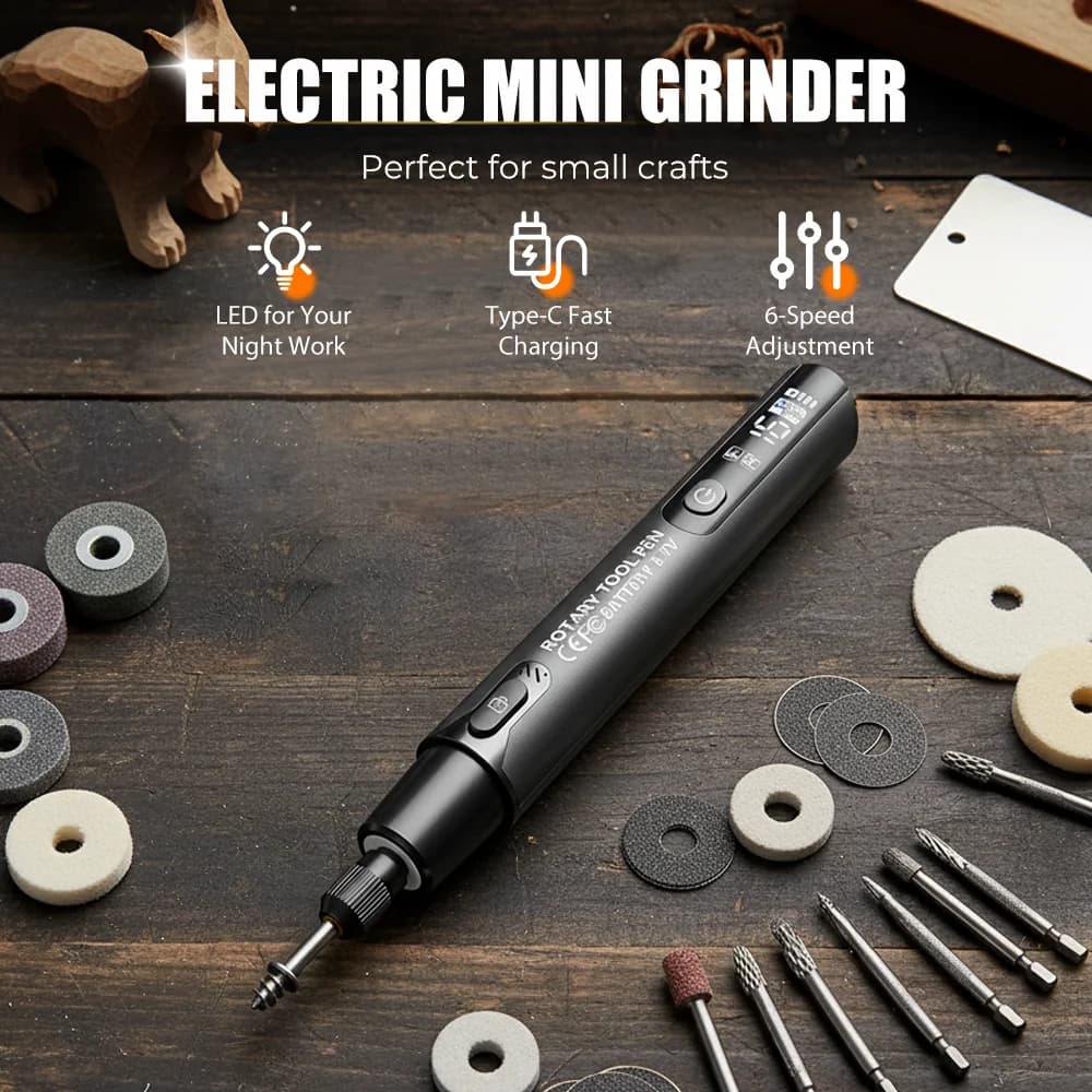 Mini wiertarka elektryczna z LED - 3