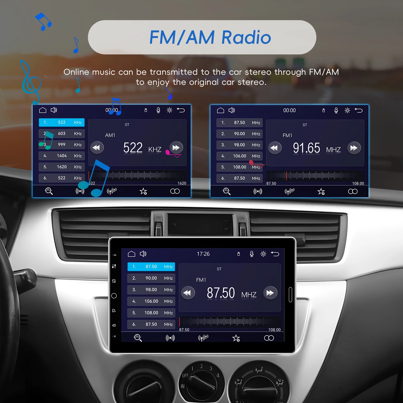 Radio samochodowe 10.1" z ekranem dotykowym - 4