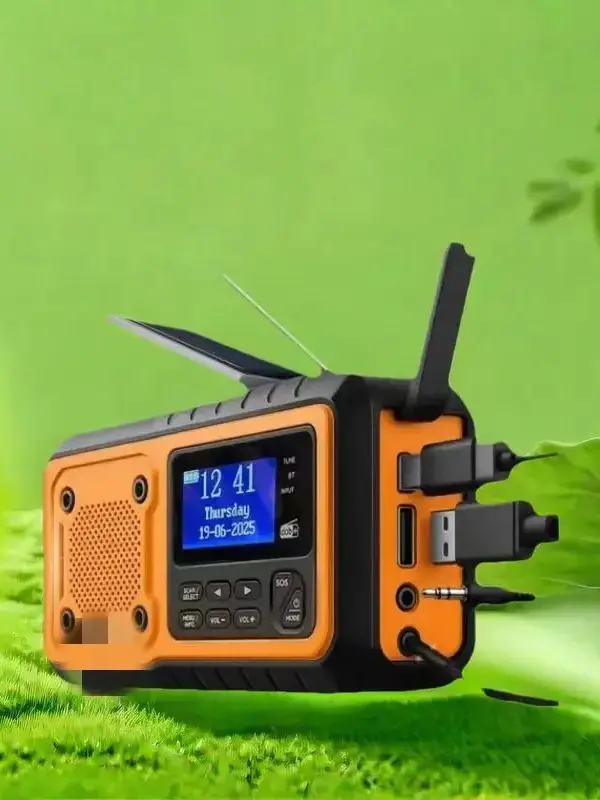 Radio awaryjne DAB+ FM z powerbankiem i głośnikiem - 5