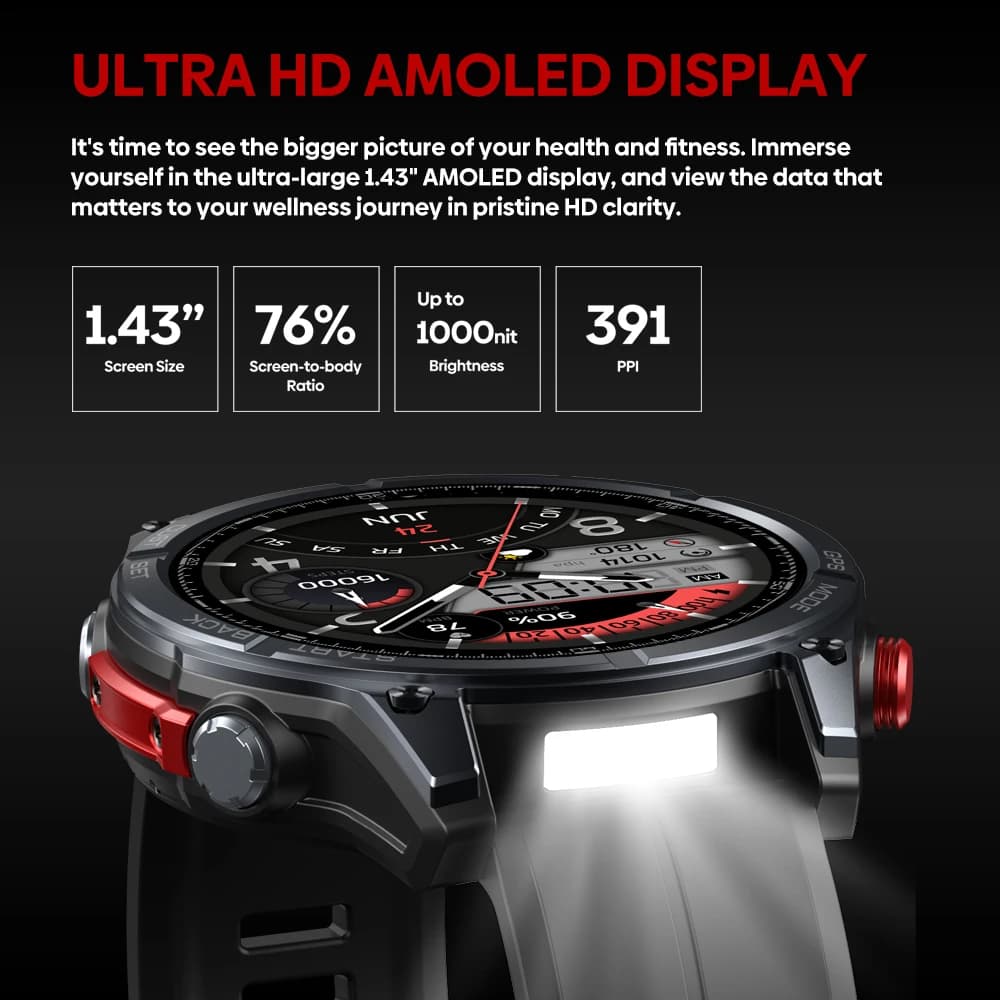 Smartwatch Ciberer Vertix Stratos 4 GPS AMOLED - 3