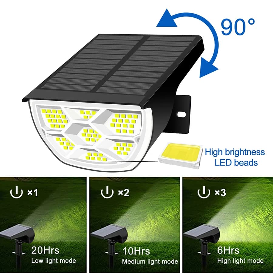 Solarne lampy krajobrazowe LED IP65 - 6