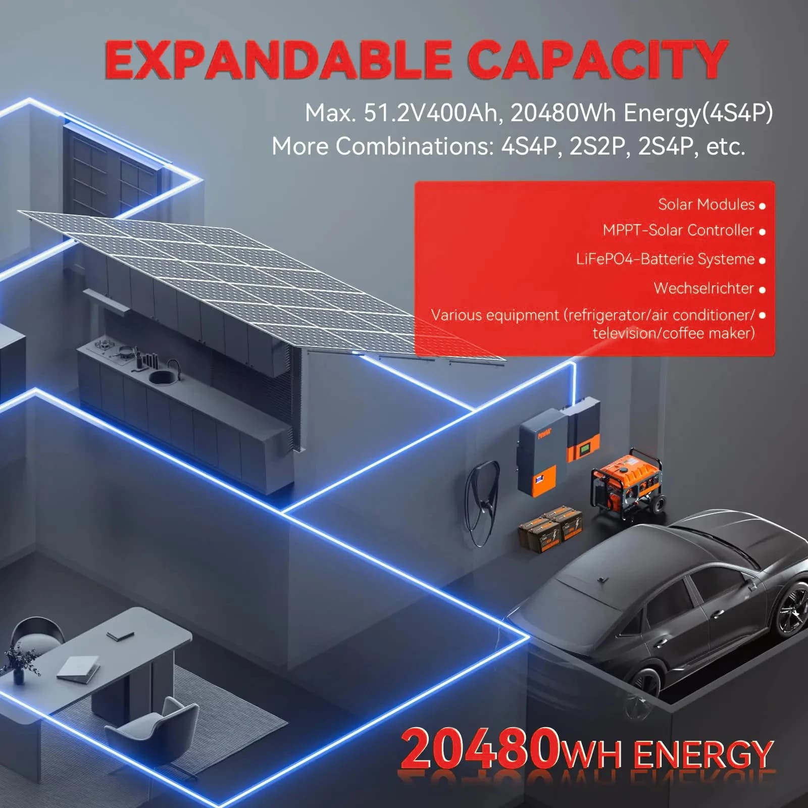 Akumulator LiFePO4 12V/24V 100-300Ah BMS - 6