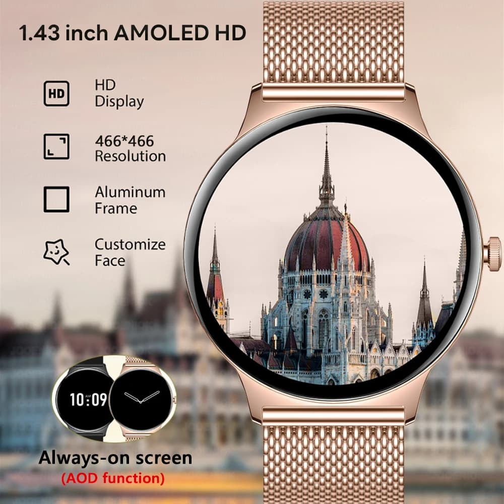 ChiBear Ultra Cienki Smartwatch Damski AMOLED - 3