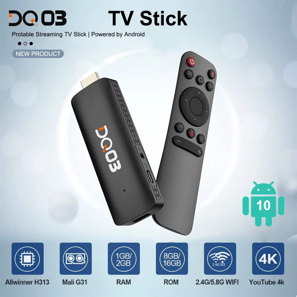 Mini stick Android TV 2GB/16GB 4K - 3