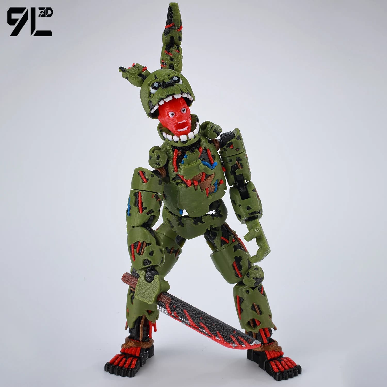 Figurki FNAF Freddy Springtrap 3D - 5