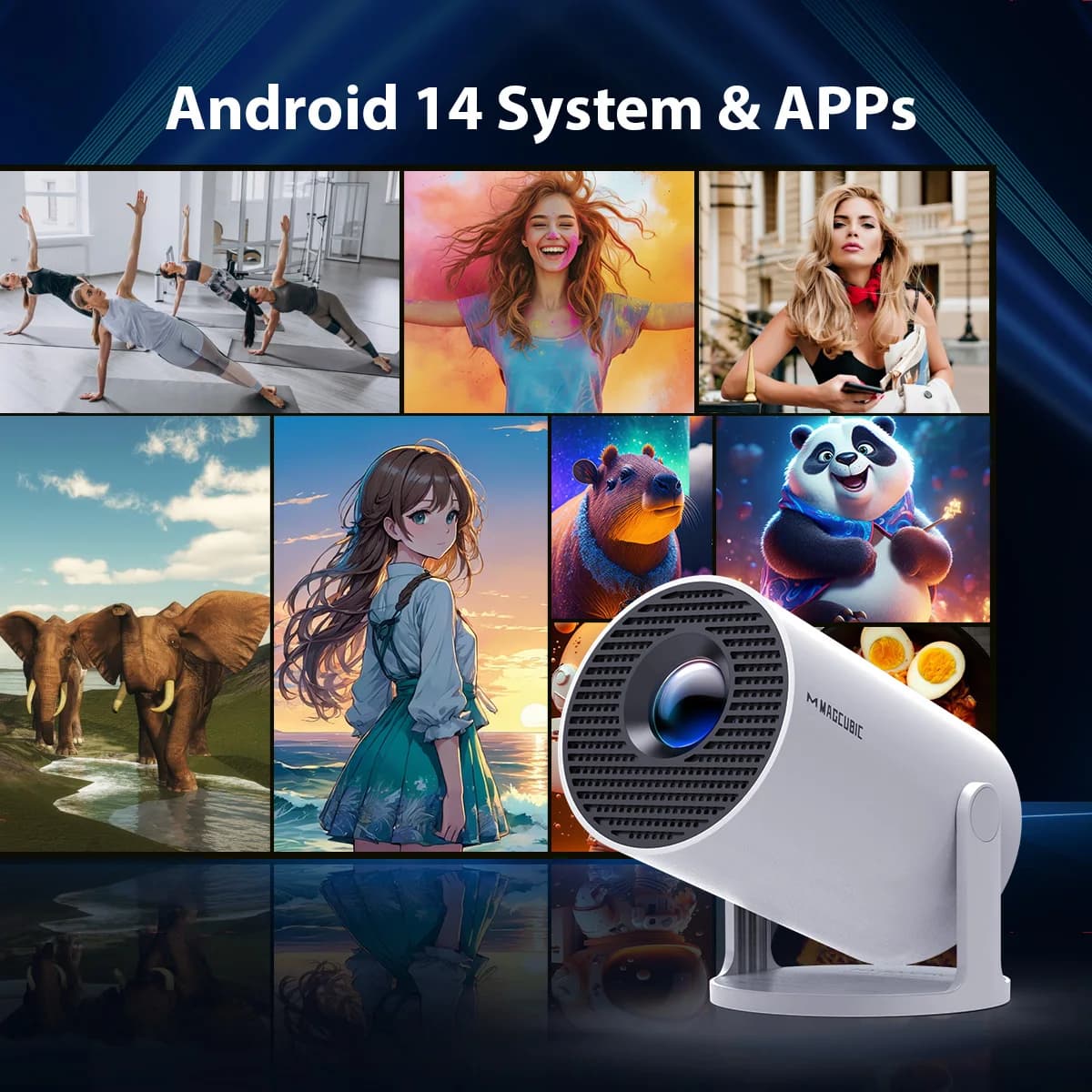 Projektor Magcubic HY300 Pro 8K Android 14 - 4