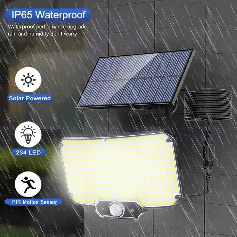 Lampy solarne ścienne LED 234 IP65 czujnik ruchu - 4