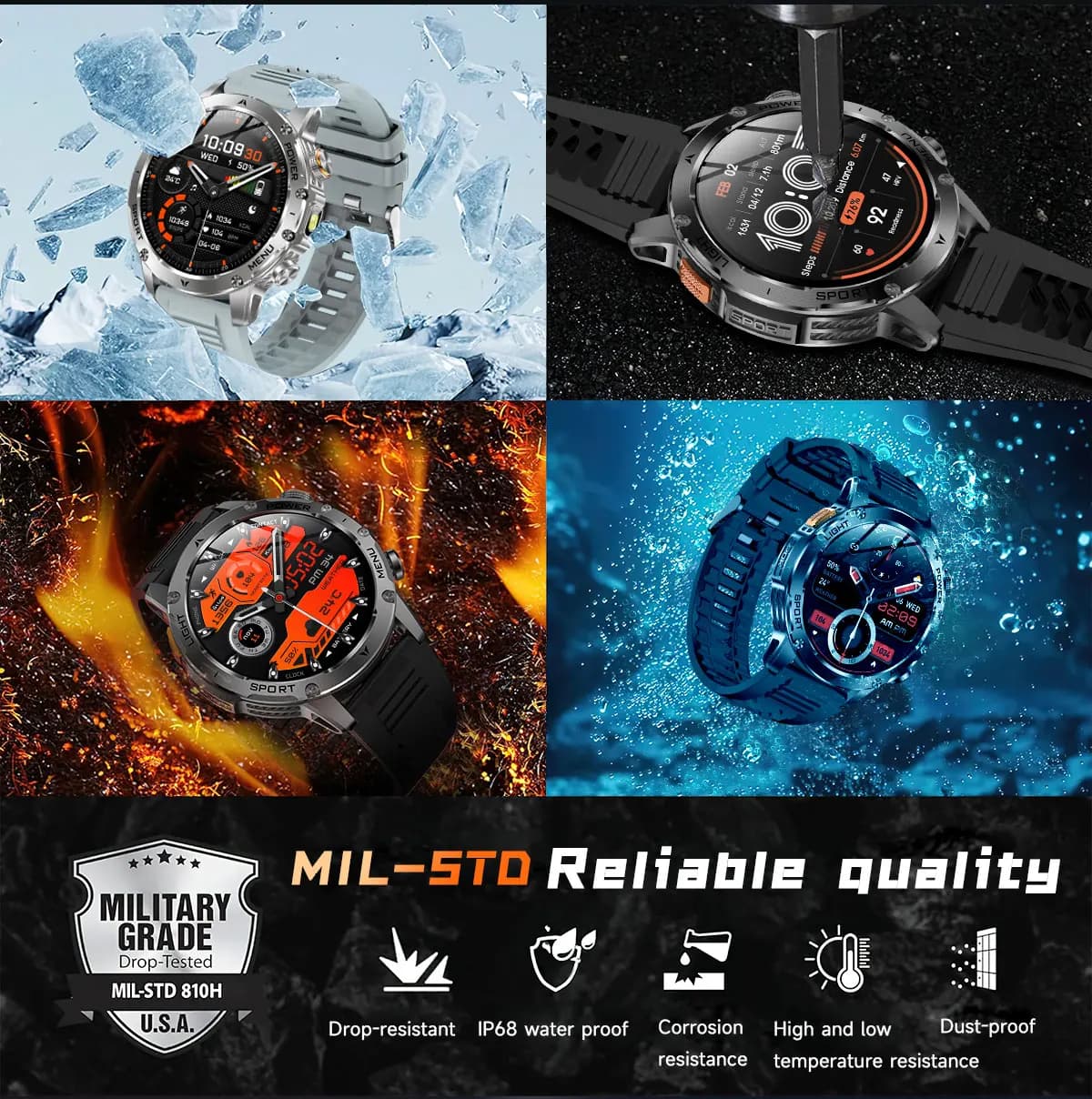Smartwatch AMOLED 1,7" z GPS i NFC - 6