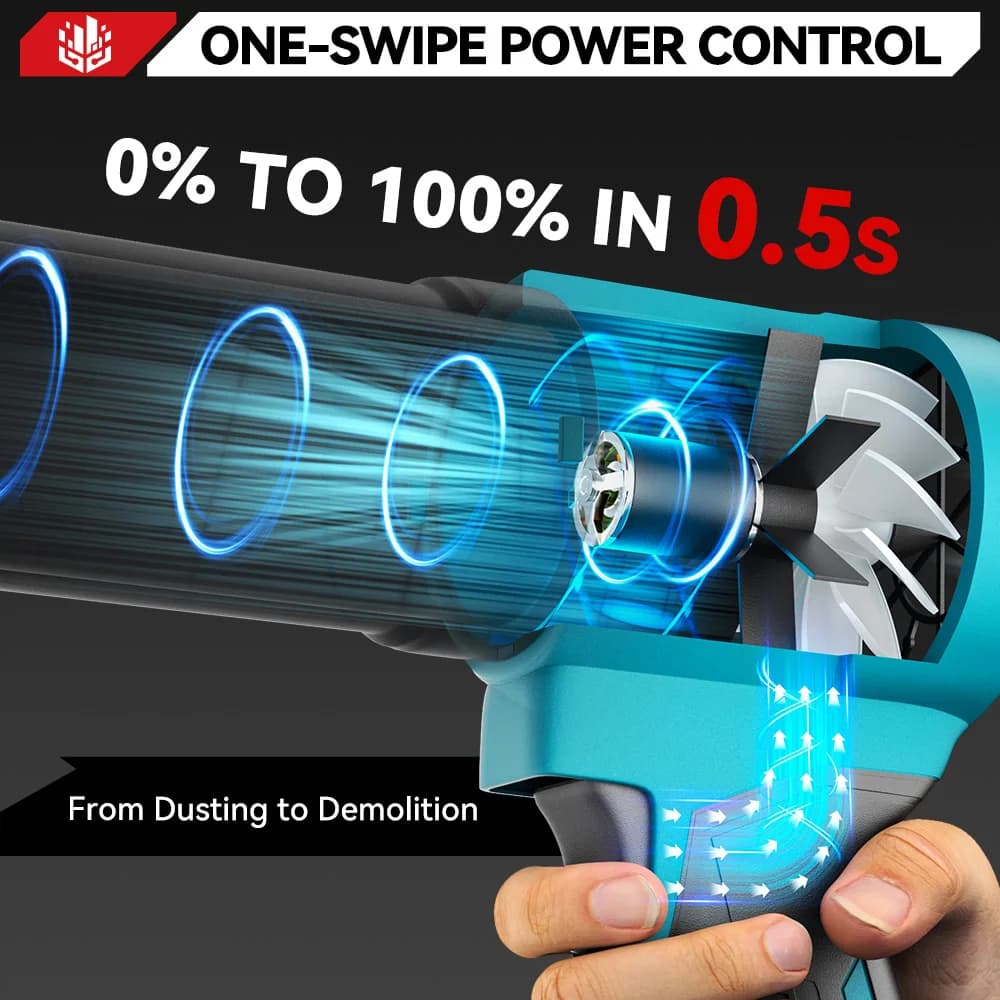 Dmuchawa powietrza 4000W na akumulator - 6
