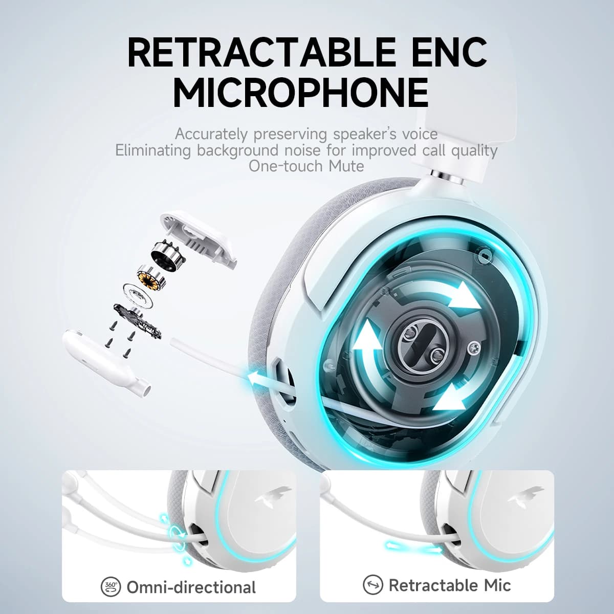 Picun G2 Słuchawki bezprzewodowe 2,4 GHz do gier - 6