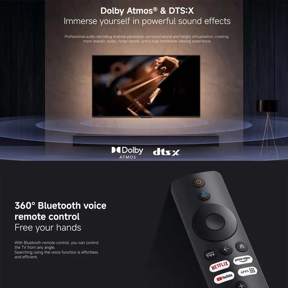 Xiaomi TV Stick 4K 2nd Gen, WiFi 6 - 5