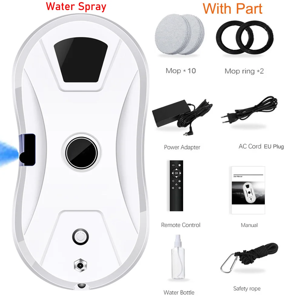 Robot odkurzający i myjący okna z pilotem