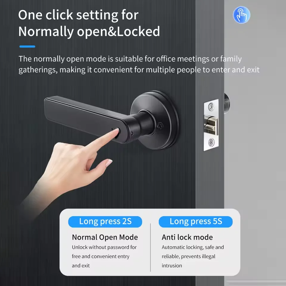 Inteligentny zamek Tuya do drzwi IP65 - 5
